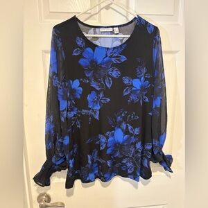 Susan Graver Floral Women's Top